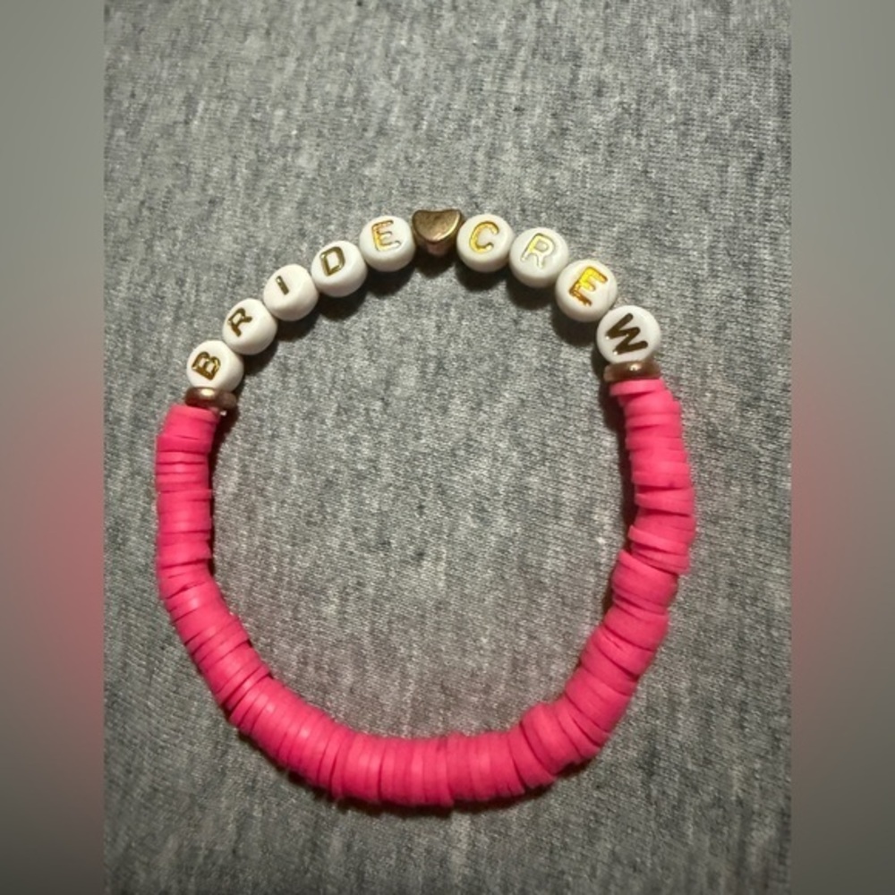 Pink Bride Crew Bracelet